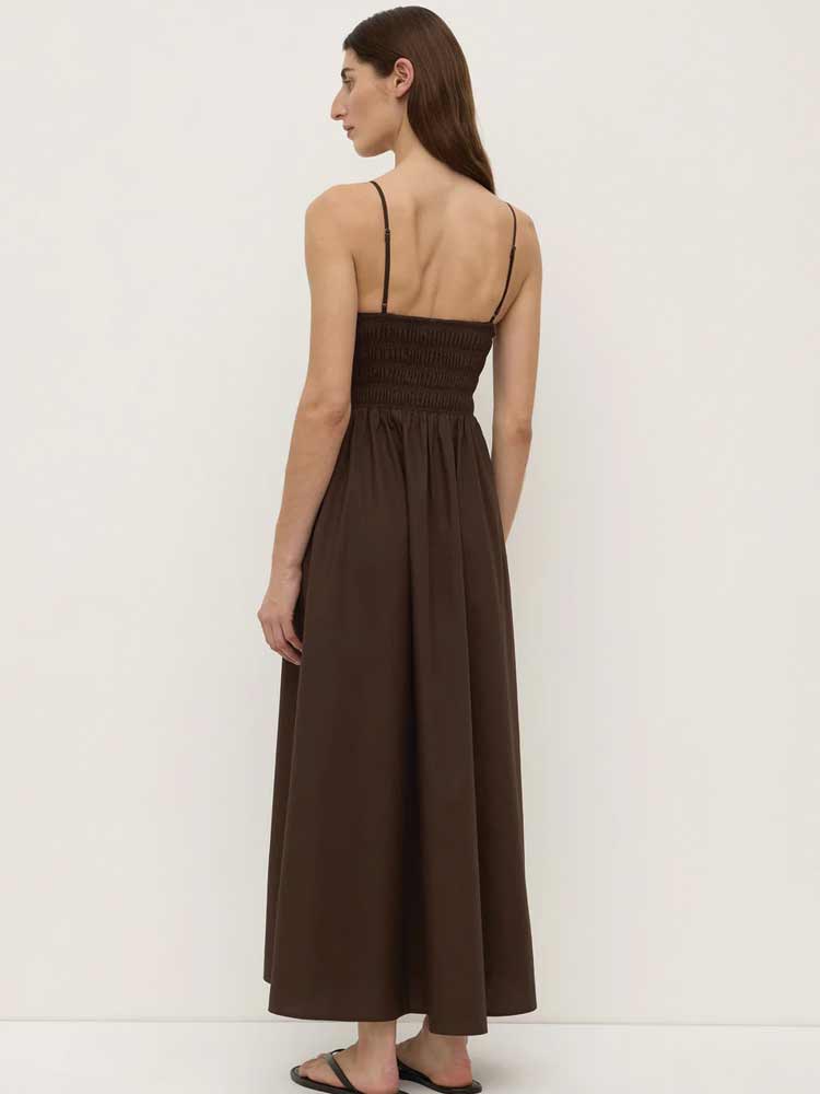Aubrey Ruched Dress Ganache - Image 3