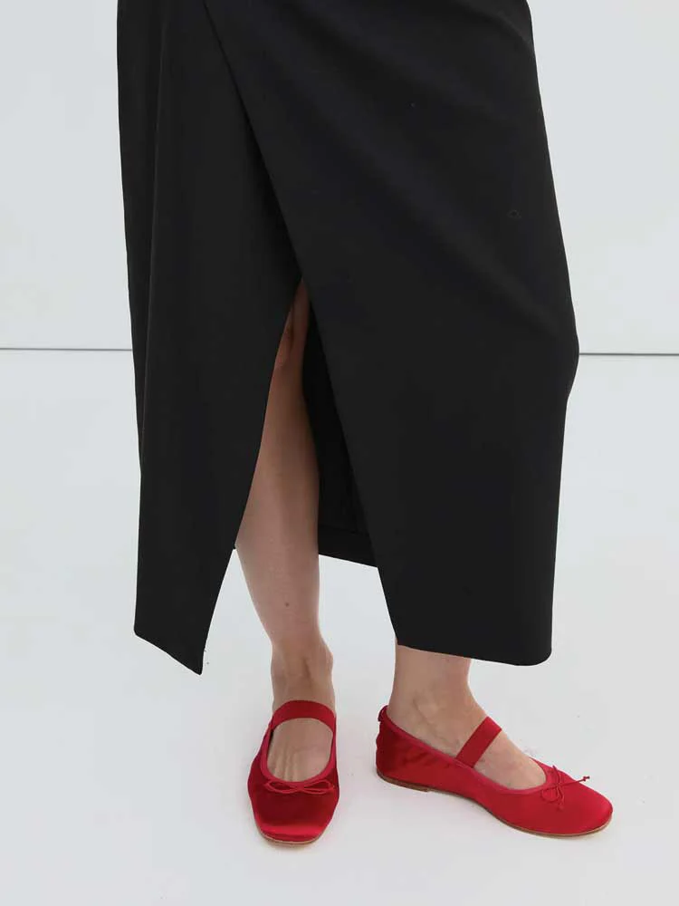 Ballet Flat Chilli Satin - Image 5