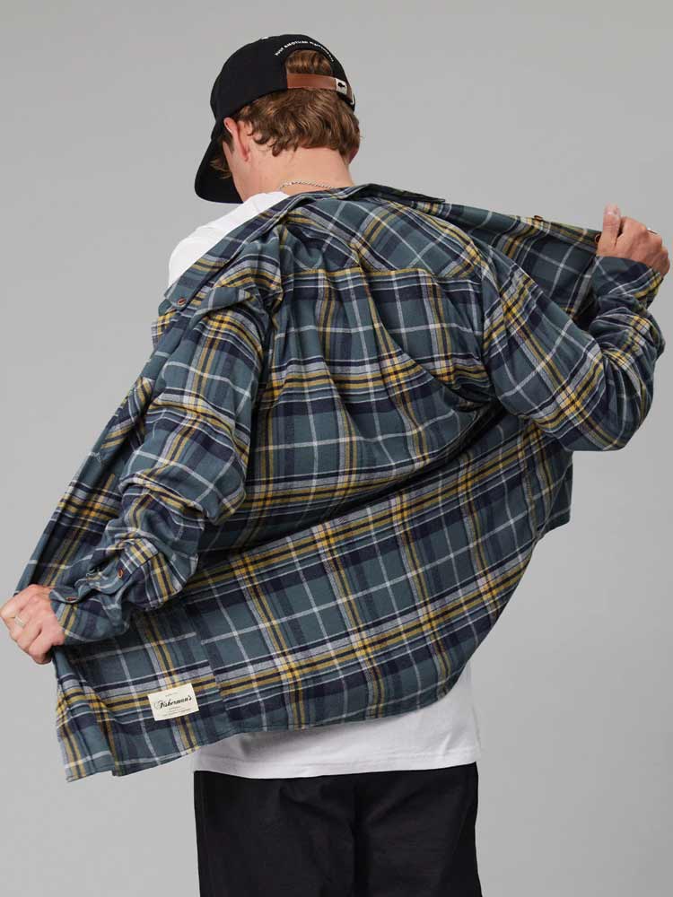 Boatyard Shirt Harbour Teal Check - Image 3