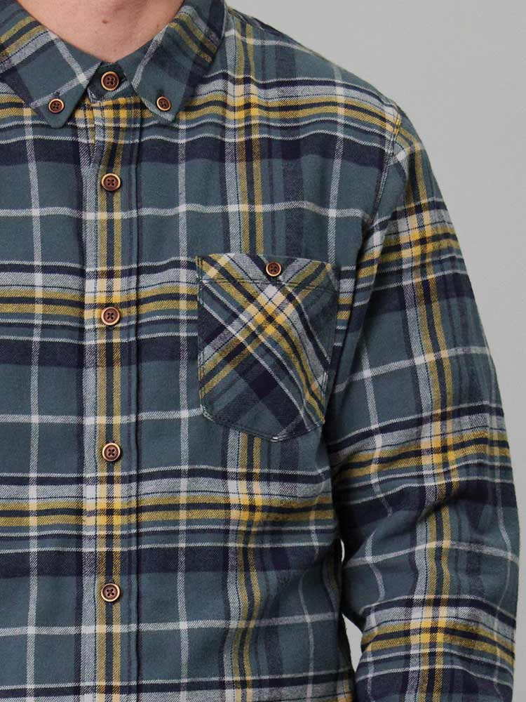 Boatyard Shirt Harbour Teal Check - Image 4