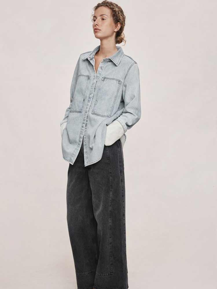 Crosta Shirt Faded Blue - Image 4