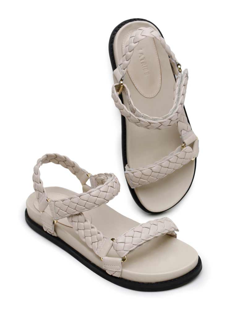 Elke Braided Sandal Oyster - Image 3