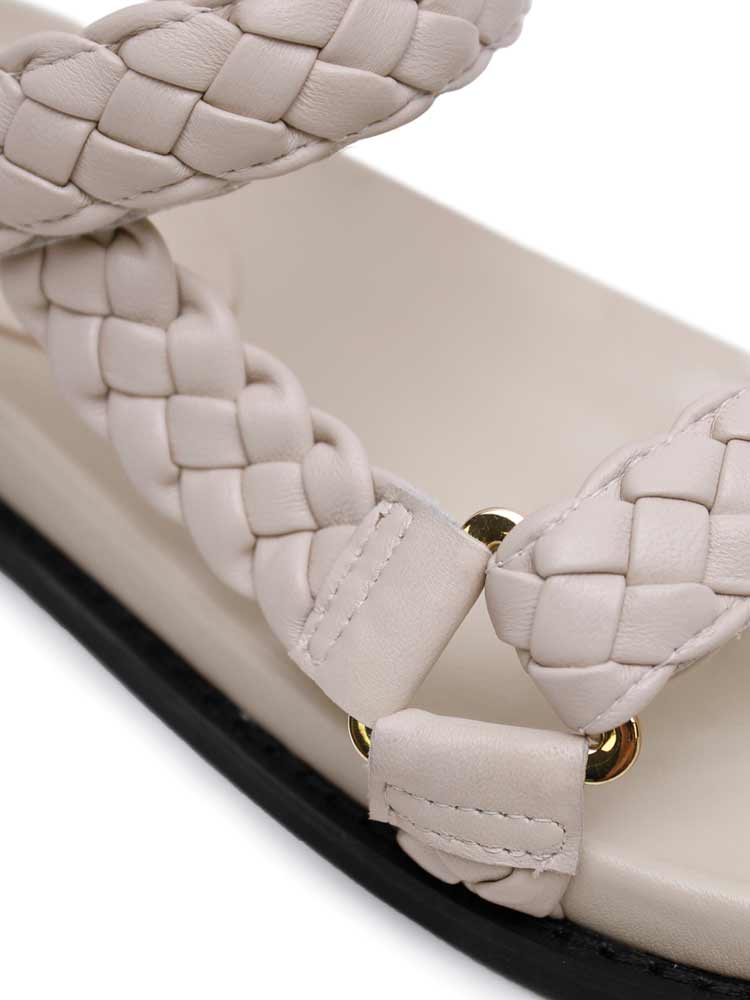 Elke Braided Sandal Oyster - Image 4