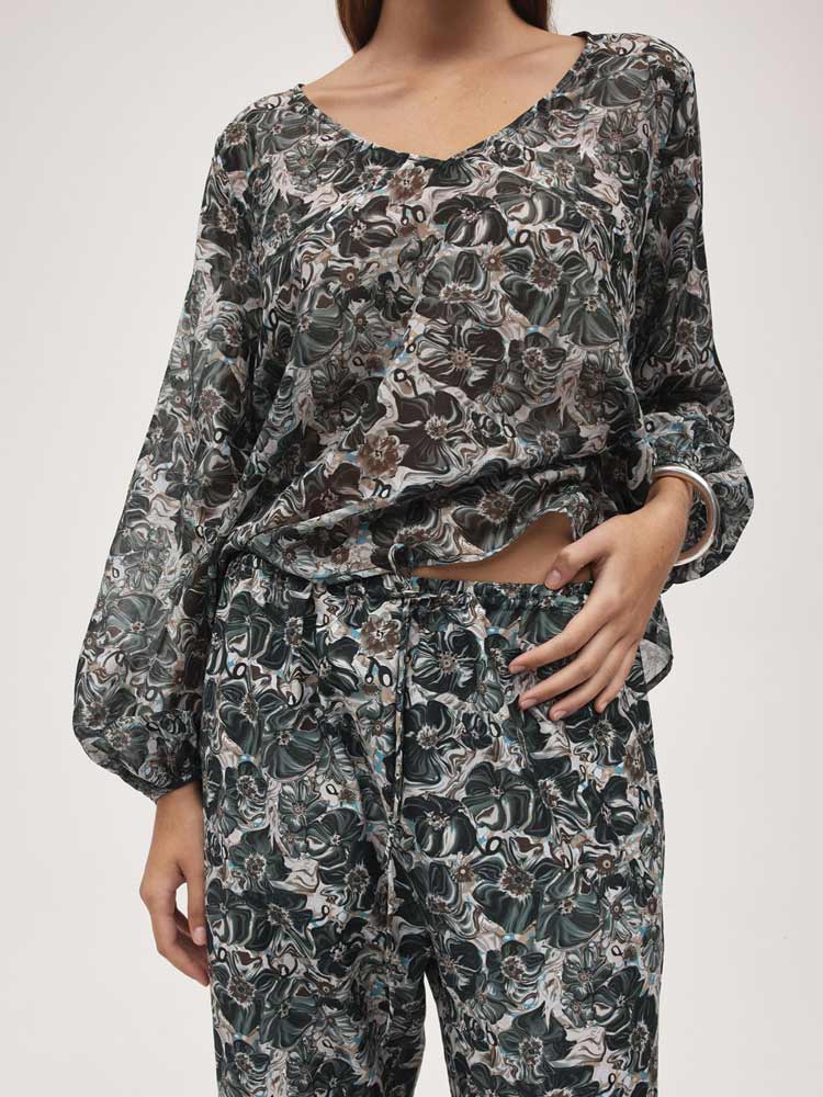 Everly Top Flora Marble - Image 3