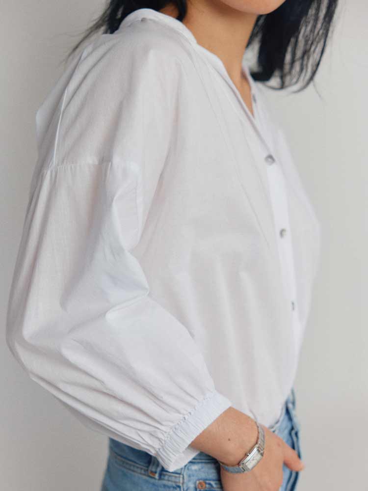 Everyday Blouse Cotton Lawn White - Image 4