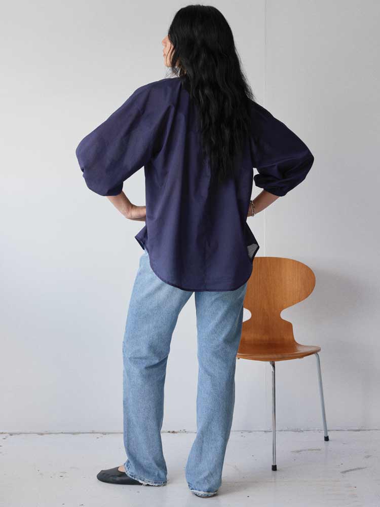 Everyday Blouse Indigo Blue - Image 3