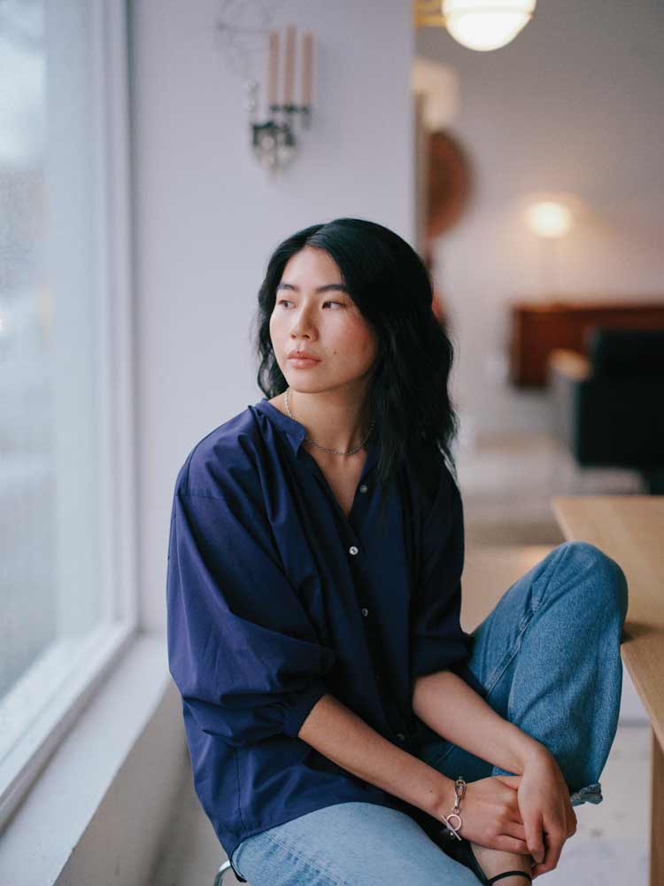 Everyday Blouse Indigo Blue - Image 4