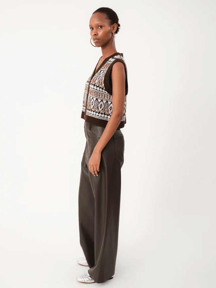 Francesca Vest Dark Mokka - Image 3