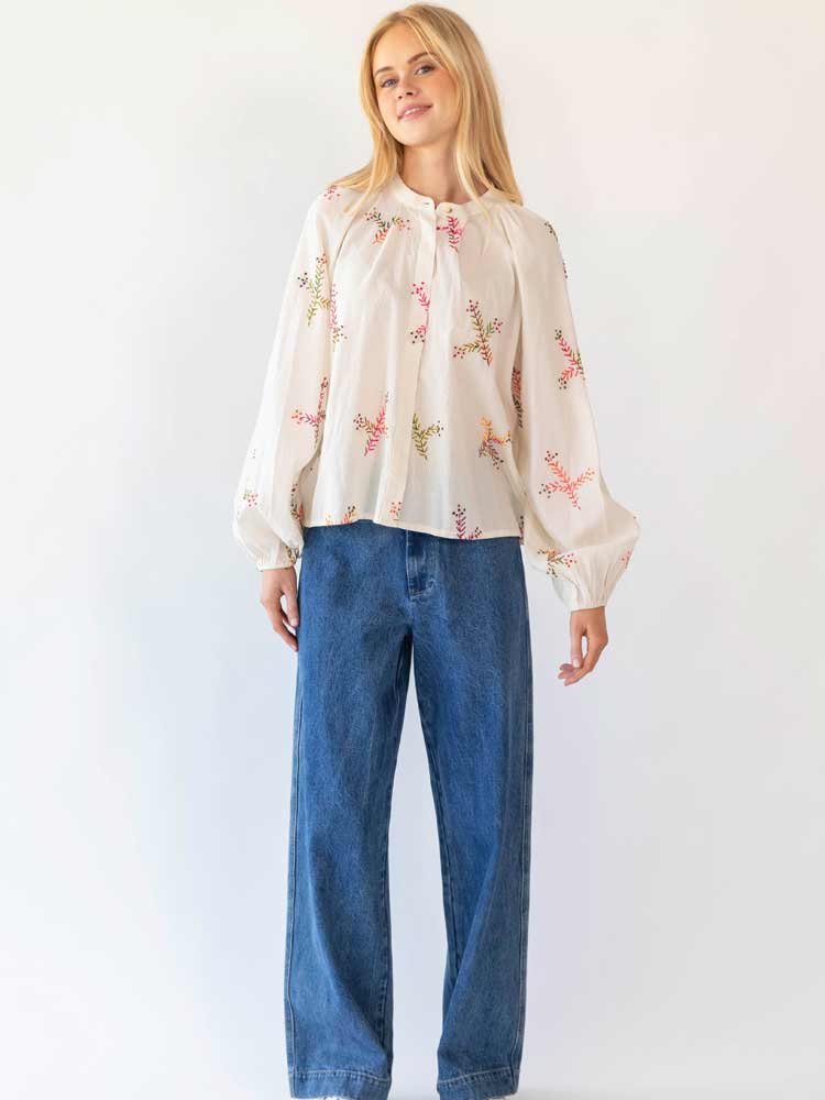 Hailey Shirt LS Creme - Image 3