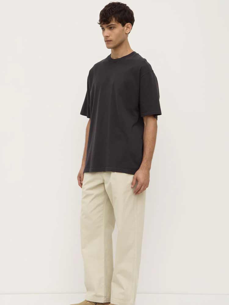 Knox Organic Oversized Tee Washed Black - Image 4