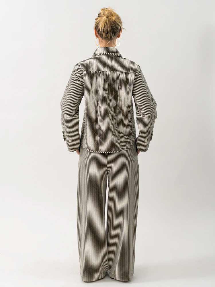 Liam Pant Stripe Black - Image 3