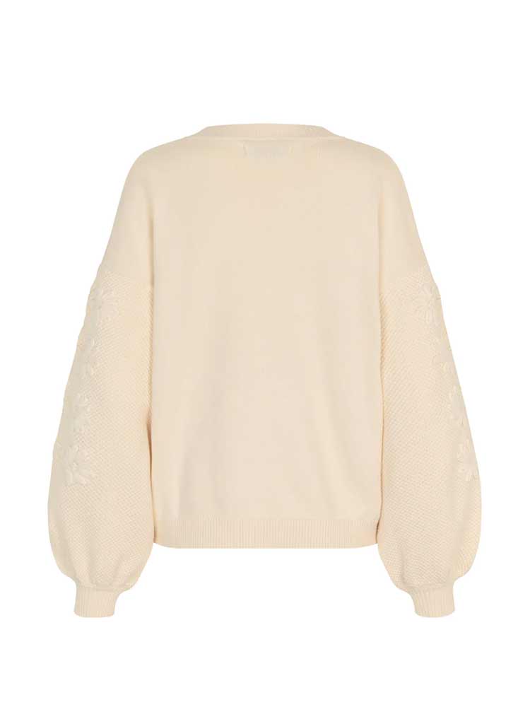 Musa Knit Jumper Creme - Image 6