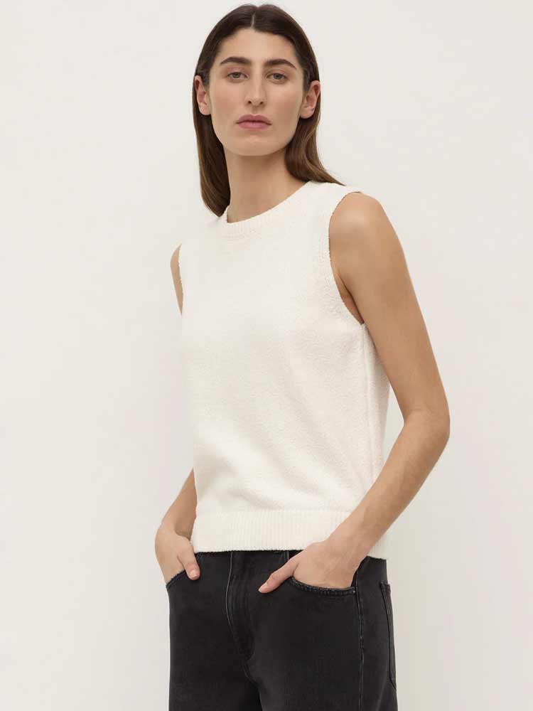 Palma Knit Vest Cream - Image 3