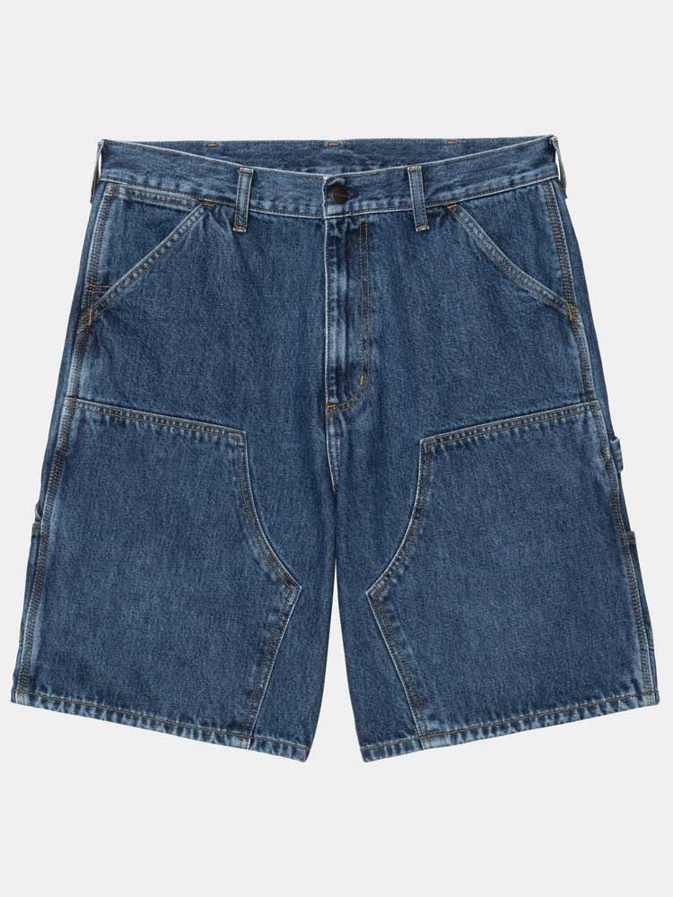 Single Knee Short Blue Stone Washed - Image 3