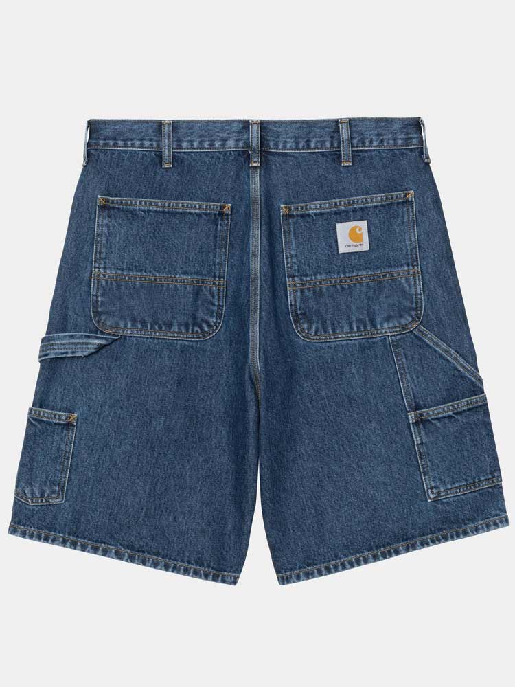 Single Knee Short Blue Stone Washed - Image 4