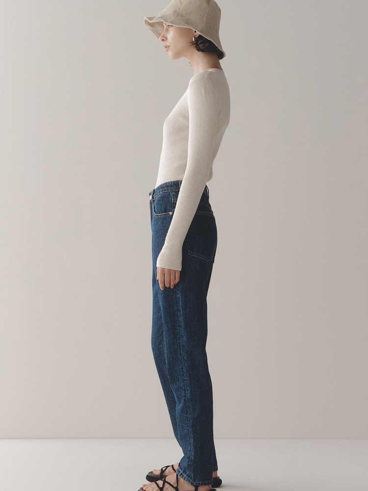 Straight Leg Jean Mid Blue - Image 3