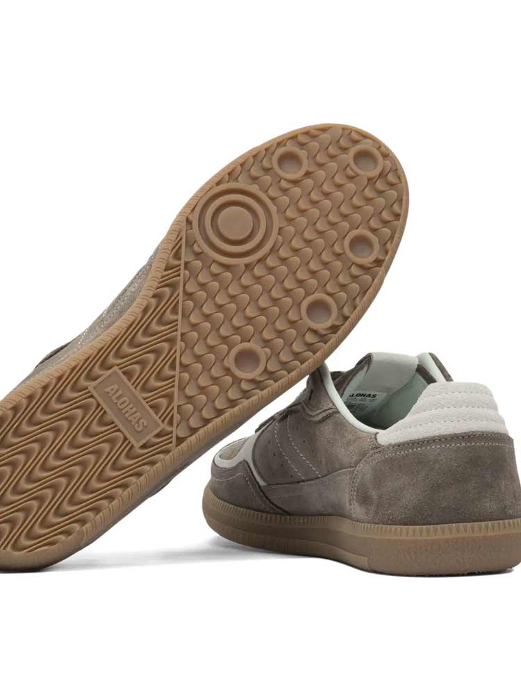 Taupe Leather Sneakers - Image 4