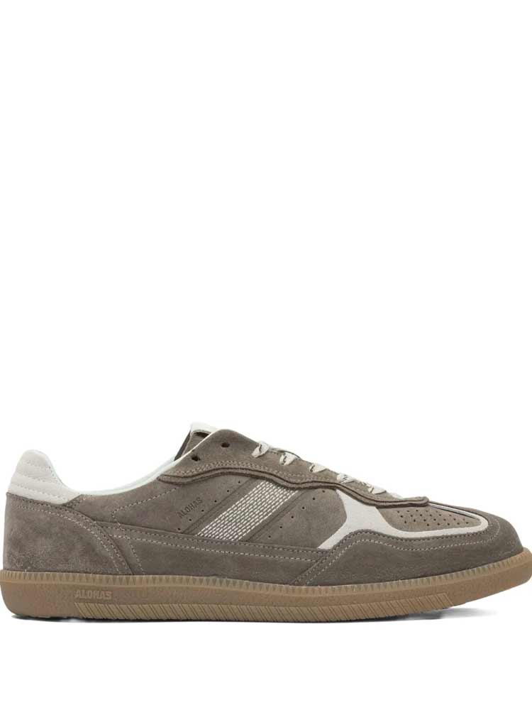 Taupe Leather Sneakers - Image 6